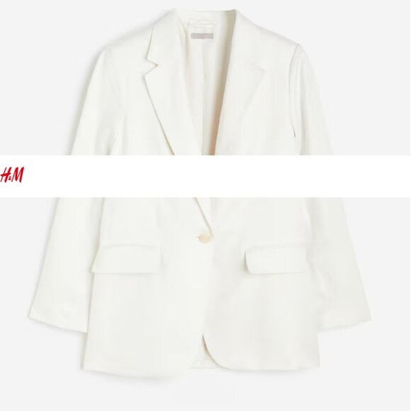 NWT H&M Linen Blazer-S - Picture 2 of 8